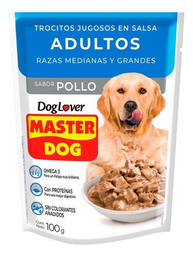 Pack 20 Sachet Master Dog Adulto Pollo 100g