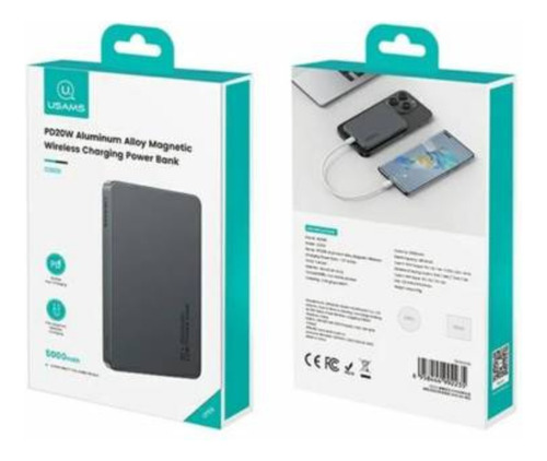 Batería Power Bank Carga Magnética 20w 5000mah Para iPhone