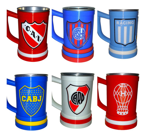 Chop Vaso Jarra Fernetero De 500 Ml Todos Los Equipos Boca Juniors