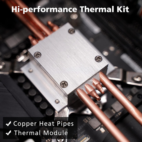 Akasa Maxwell Pro Plus, Case Mini-itx Sin Ventilador De Alum