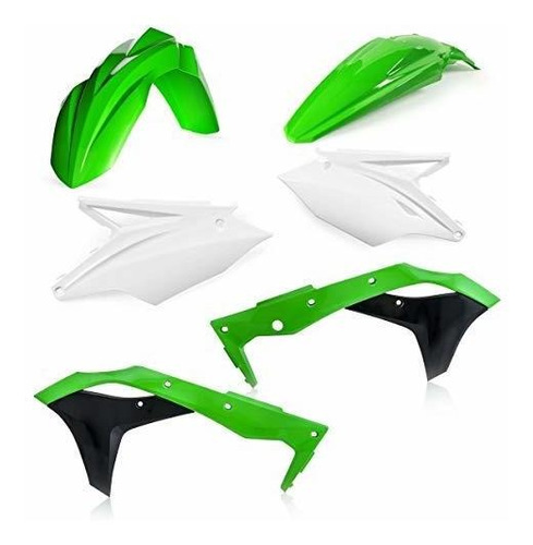 Kit Plasticos Acerbis (original) Para Kawasaki Kx450f (verde