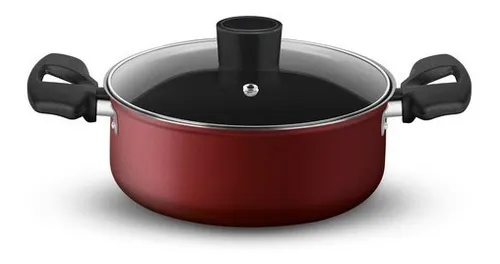 Conjunto De Panelas Rochedo 4 Peças Limpa Fácil Vermelho Conjunto De Panelas Rochedo 4 Peças Limpa Fácil Vermelho