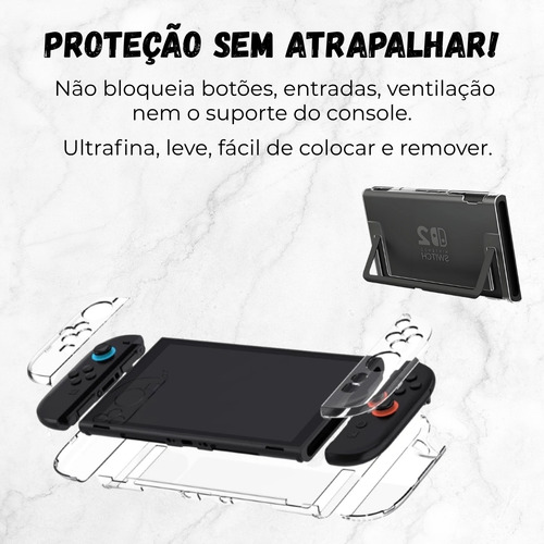 Capa Protetora Anti Impacto Para Nintendo Switch 2 (2025)