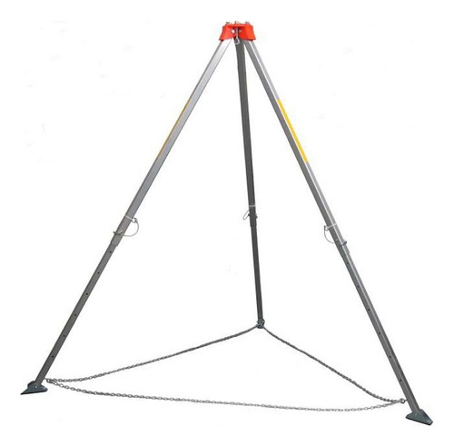 Tripie Certificado Rescate Vertical Espacio Confinado 500kg Color Plateado