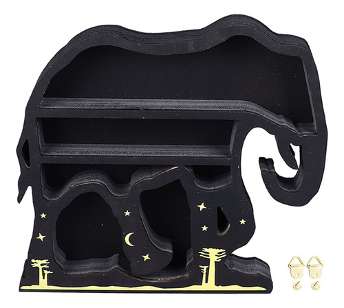 Expositor Wall Rock De Madera Con Diseño De Animal Decorativ