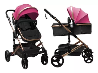 Cochecito Bebe Avanti Reversible Convertible En Moises Color Rosa