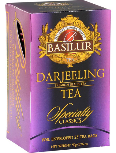 Te Negro Darjeeling 100% Puro 25bolsitas. Basilur/agronewen