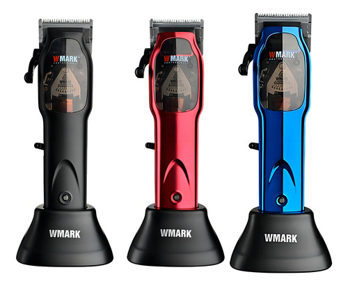 Maquina De Cortar Cabelo Wmark Ng 9002 Troca Capa E Base Cor Preto 110v/220v