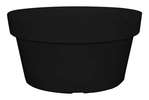 Maceta Bowl Sampa 23 × 12cm Negro - Vasart