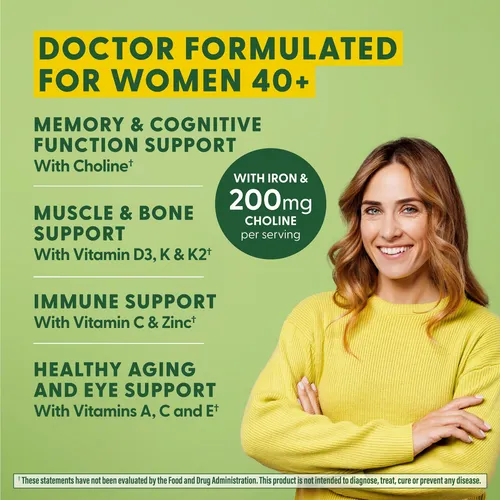 Suplemento Multivitamínico Megafood Women's 40+, 120 Tableta