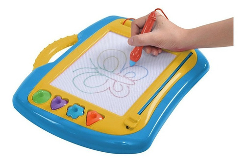 Pizarra Lapiz Magica 4 Colores 4 Sellos Magnetico Babymovil