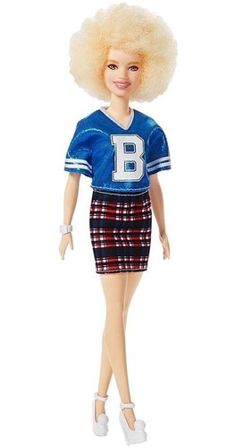 Boneca Barbie Fashionista 91 Albina Varsity Plaiditude 2019