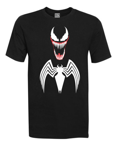 Polera Estampada Venom V Marvel 100% Algodon