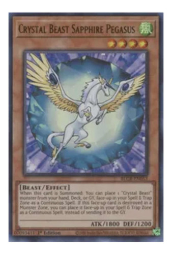 Yugioh! Crystal Beast Sapphire Pegasus