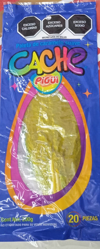 Cachetada Paleta Caramelo Suave Pigui 80 Pz