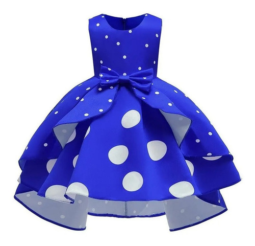 Vestido De Princesa Infantil Retrô De Bolinhas