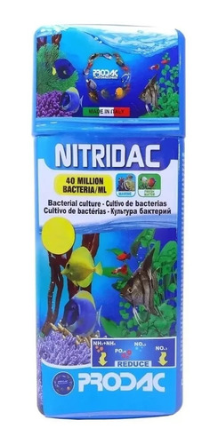 Prodac Nitridac 250 Ml P/ Cultivo Bactéria Agua Doce/salgada