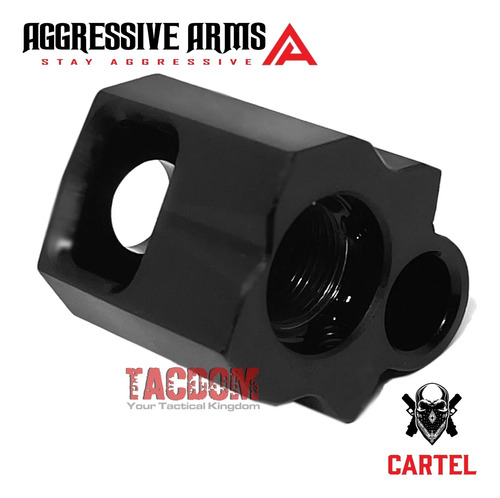 Compensador Muzzle Brake Glock 25 17 19 Gen 1-3 Recoil Reduc
