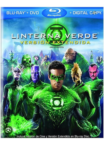 Linterna Verde En Disco Bluray Alta Definición Full H D
