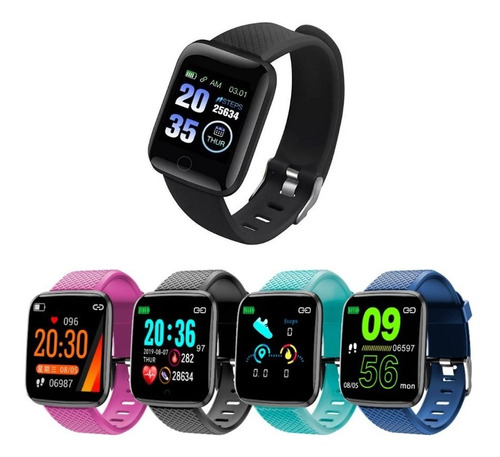 Reloj Inteligente Smartwatch 116 Plus Pulso Cardiaco Fitness