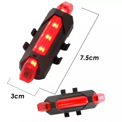 Combo Luces Delantera Y Trasera Bicicleta Recargable Via Usb - La  cacharrería virtual