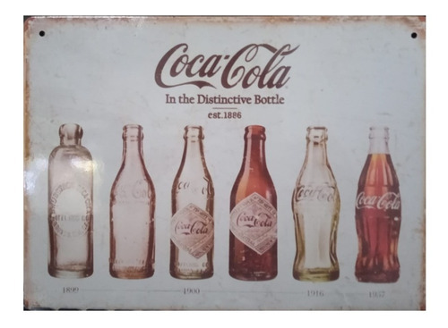 Chapa Decorativa Vintage Coca Cola  21x28  Pared