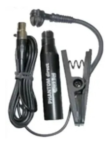 Microfone Captador Para Instrumento Sopro Php 600 Black Bug