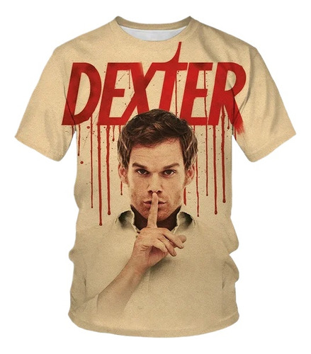 Camiseta De Manga Corta Con Estampado 3d Dexter