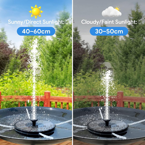 Fuente Solar, Bomba Flotante De Fuente De Agua Alimentada Po