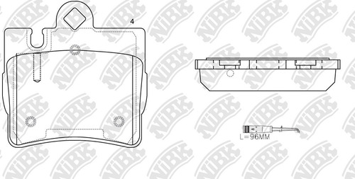 Pastillas De Frenos Nibk Mercedes Benz S430 1998-2008