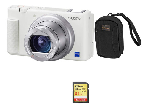 Sony Zv-1 Camara Digital Compacta 4k Hd Blanco Tarjeta Sd 64