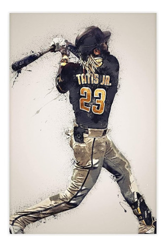 Tubalu Fernando Tatis Jr Póster De Béisbol 1 Lienzo Para Dec