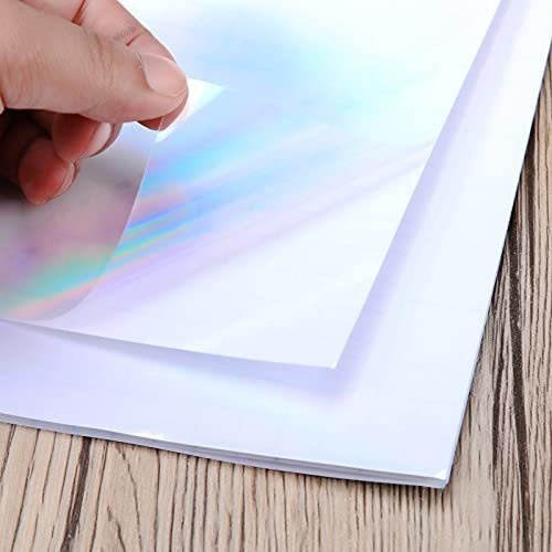 24 Hojas De Superposicion Holografica Transparente A4