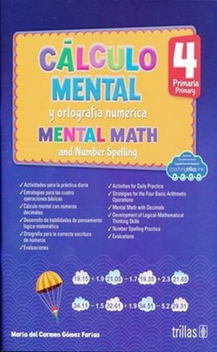 Libro Calculo Mental Y Ortografia Numerica 4 Primaria, Coach