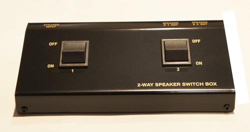 B + Switch 1 2 Out Way Selector Estereo Speaker Set