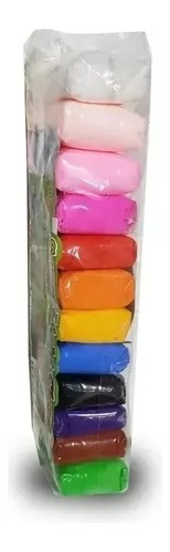 Pack 120 Masas Moldeable Slim Colores 10 Paquete De 12 Masa