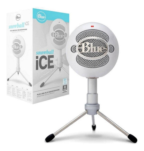 Micrófono Gamer Profesional Blue Snowball Ice White