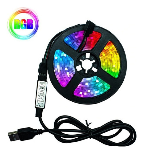 Luces Led 5050 Usb Tv 3 Metros Con Control Oferta 