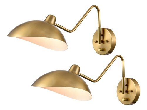 Shawnkey Plug-in Wall Sconce Gold Swing Ar B09gxsqrrr_130324