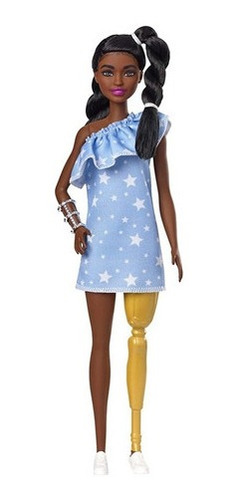 Barbie Fashionista Con Prótesis Original Morena