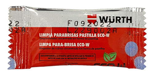 Limpa Para-brisa Em Pastilhas 5g Wurth - Unidade