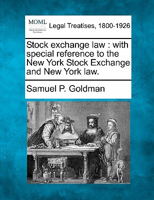 Libro Stock Exchange Law: With Special Reference To The N...