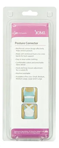 Duro-med Corrector De La Postura, Unisex, Blanco, Bandas De