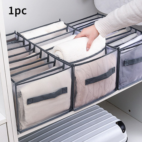 1pc Caja Organizadora De Ropa Con 9 Rejillas Almacenamiento