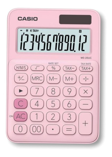 Calculadora Escritorio Casio 12 Dígitos Solar Pila Ms-20uc