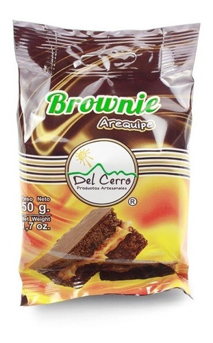 Brownie Del Cerro Arequipe 50gr Display X - Kg a $3