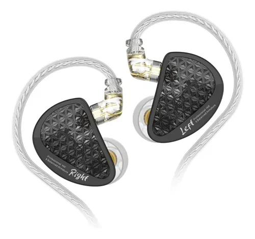 Fones de ouvido de monitoramento intra-auricular Kz As16 Pro, cor...