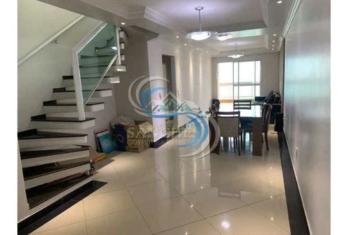 Imagem 9 de 28 de Duplex 4 Suítes Frente Para Praia Em Praia Grande - Boqueirão - V2774
