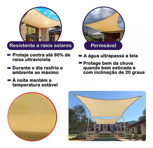 (2x3m) Sombrio 90% Horta Plantas - Tela Sombreamento
