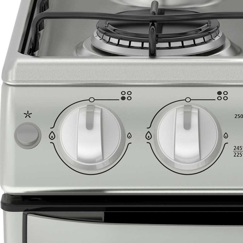 Cocina Mabe ProfesionalEM5041BAI color silver con puerta con visor 127V